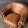 Lederen clubfauteuil