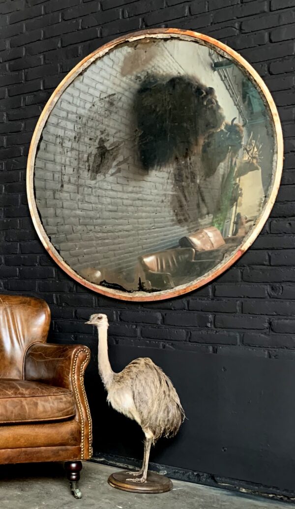 Decoratieve vintage convex spiegel