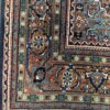 Hand-knotted vintage woolen Bidjar Persian carpet.