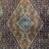 Hand-knotted vintage woolen Bidjar Persian carpet.