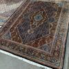 Handgeknoopt vintage wollen Herati perzisch tapijt, vloerkleed.