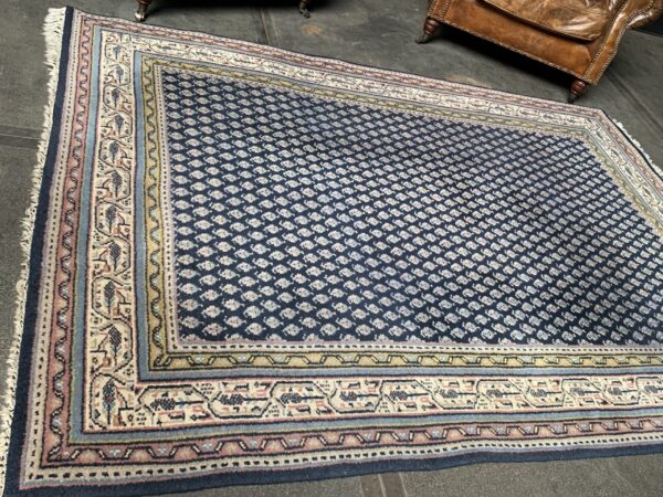 Handgeknoopt vintage wollen Mir perzisch tapijt / vloerkleed