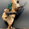 Ausgestopfter fuchs als Jäger