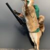Ausgestopfter fuchs als Jäger