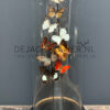 Antique dome filled with a mix of colourful butterflies (autumn shades)