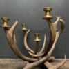 Red deer antler candlestick L