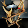 Champagne cooler made of antlers