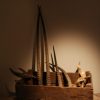 4 pairs of horns of various spieces.