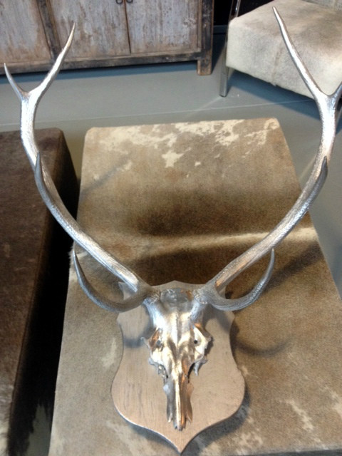 Red deer antler lamp.