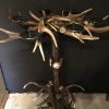 Candle holder made of deer antlers