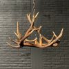 Hanging lamp of antlers