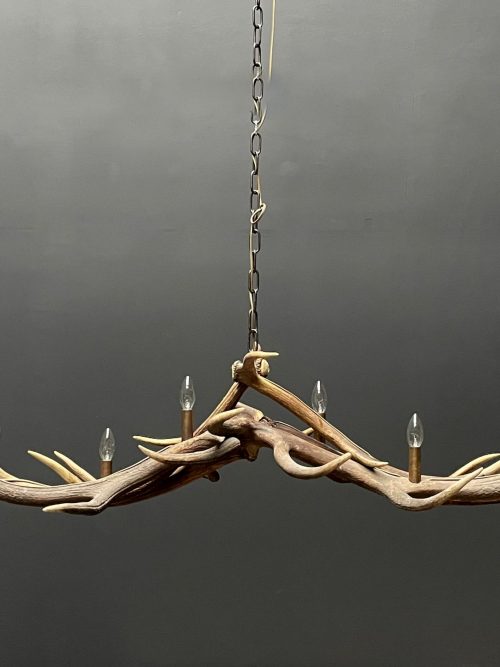 Antler pendant chandelier XL with 6 lights