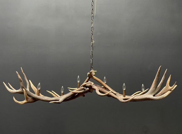 Antler pendant chandelier XL with 6 lights