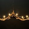 Antler pendant chandelier XL with 6 lights