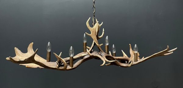 Antler lamp fallow deer XL