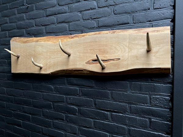 Coat rack made of antlers. Hat rack antlers