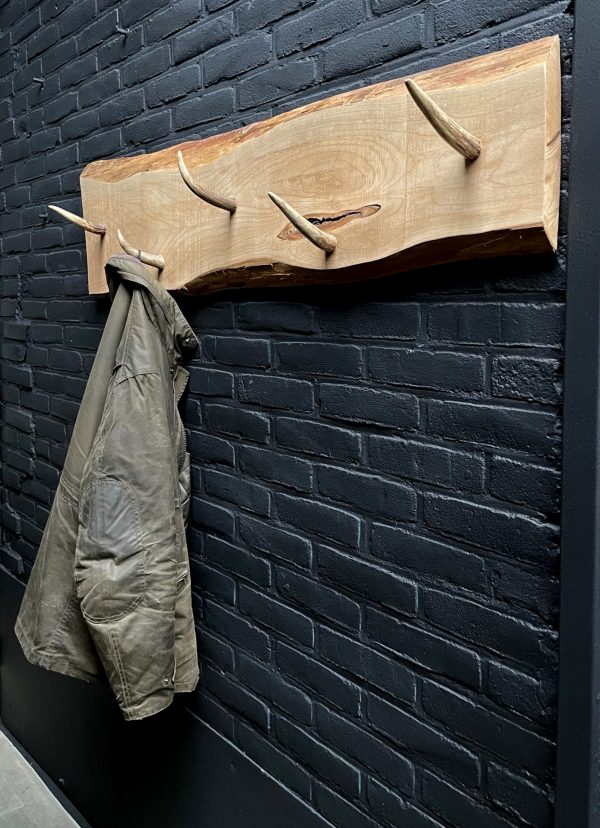 Coat rack made of antlers. Hat rack antlers