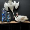 Stuffed mute swan as a still life