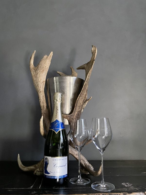 Champagnekoeler van gewei