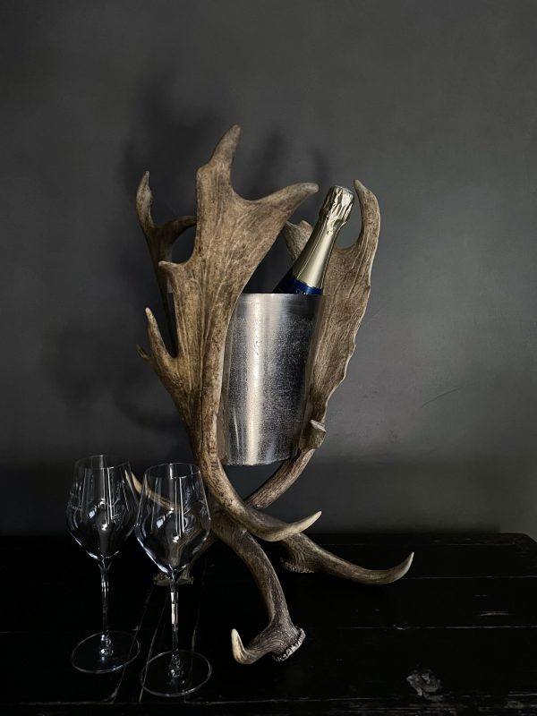 Champagnekoeler van gewei