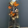 Antique dome filled with a mix of colorful butterflies (autumn shades)