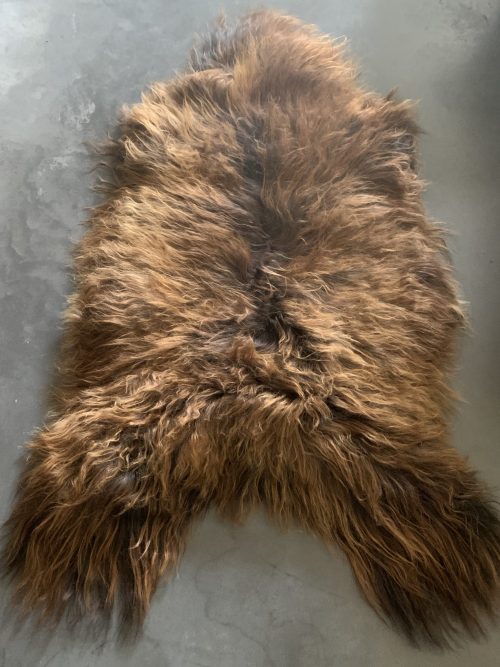 Brown sheepskin