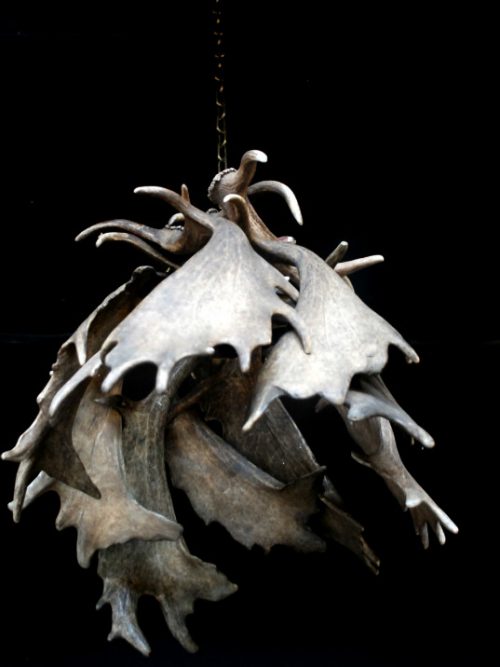 Antler lamp of deer antlers