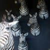 Mooi opgezette zebra kop