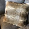 High-quality cushions made of rabbit fur