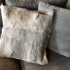 High-quality cushions made of rabbit fur