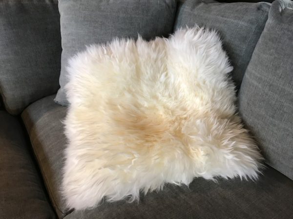 High-quality cushions made of sheepskin