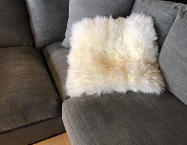 High-quality cushions made of sheepskin