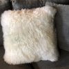 High-quality cushions made of sheepskin