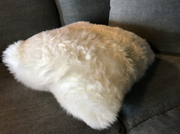 High-quality cushions made of sheepskin