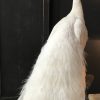 New stuffed white peacock