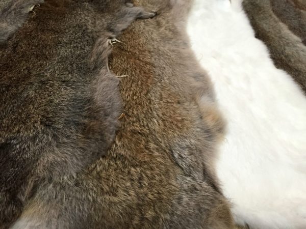 New tanned rabbit skins