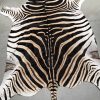 Prachtige zacht gelooide huid van een zebra