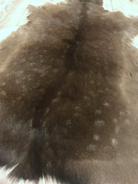 Nicely tanned fallow deer hides