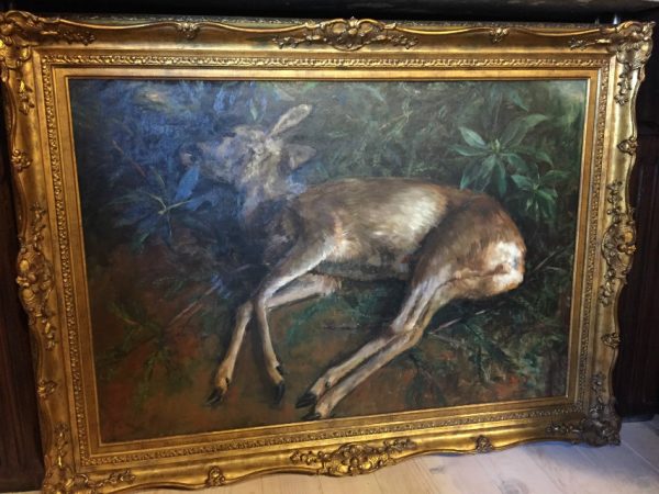 Painting of dead roedeer. Marie Elise (Antwerp)