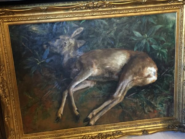 Painting of dead roedeer. Marie Elise (Antwerp)