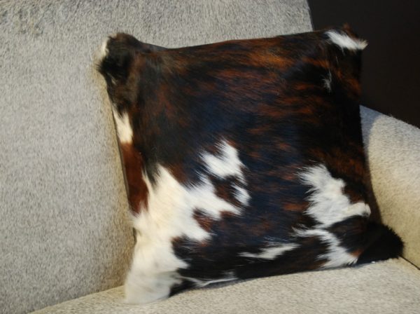 Pillow made of cowskin