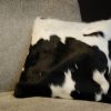 Pillow made of cowskin