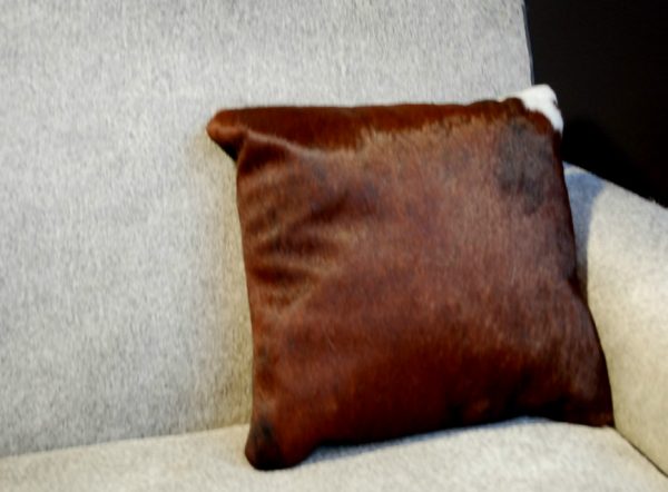 Pillow made of cowskin