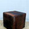 Pouf made of cowhides, patchwork