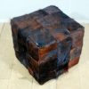 Pouf made of cowhides, patchwork