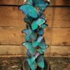 Special very large antique bell with 13 Didius Morpho butterflies
