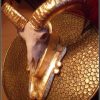 Very exclusive golden skull of a mouflon