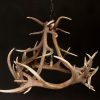 Very nice antler chandelier made from red stag antlers.