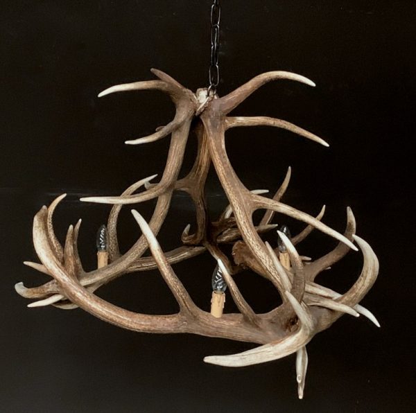 Very nice antler chandelier made from red stag antlers.