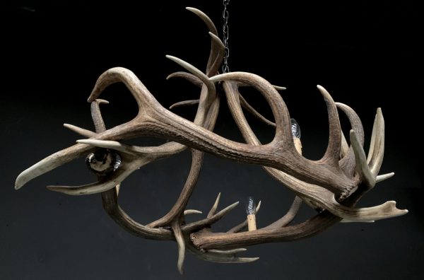 Very nice antler chandelier made from red stag antlers.